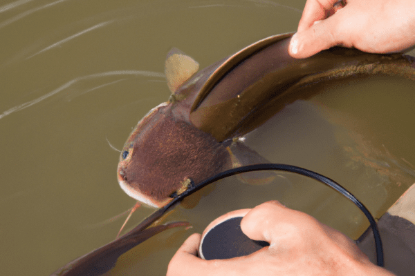 fishing flathead catfish