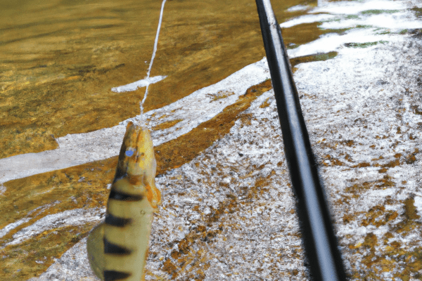 fishing at creek