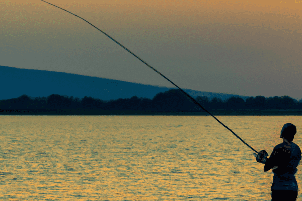 fishing in lake