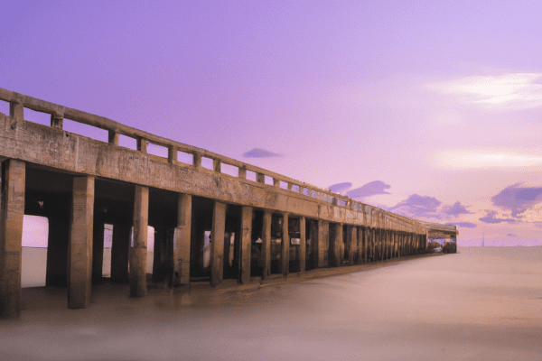 ocean view fishing pier